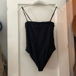 Acacia black square neck one piece